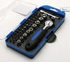 Set 38 Chiavi a Bussola Con Cricchetto Inserti Assortiti Con Chiavi a Cricchetto Di Sgancio Rapido Fai da te/Utensili elettrici e a mano/Utensili a mano/Bussole e set di bussole/Set di chiavi a tubo/Standard Trade Shop italia - Napoli, Commerciovirtuoso.it