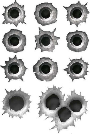 Set-3pz-Adesivi-Fori-Di-Proiettile-Grigio-Scuro-Per-Auto-Moto-Notebook-Smartphone