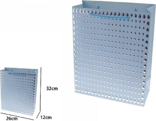 Set 3pz Buste Regalo Shopper Azzurra Borchie Maniglie Cordoncino 32x26x10cm 69943 Casa, arredamento e bricolage > Prodotti per Feste Trade Shop italia - Napoli, Commerciovirtuoso.it