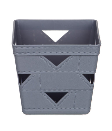 Set 3pz Cesto Cestino Porta Tutto Oggetti Organizzatore Quadrato 10x10x9cm 10712