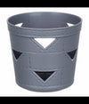 Set 3pz Cesto Cestino Portaoggetti Organizzatore Tondo 10x10x9cm Assortiti 10711