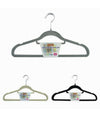 Set 3pz Grucce Stampelle Appendiabito Velluto Vestiti Pantaloni Vari Colori 10463