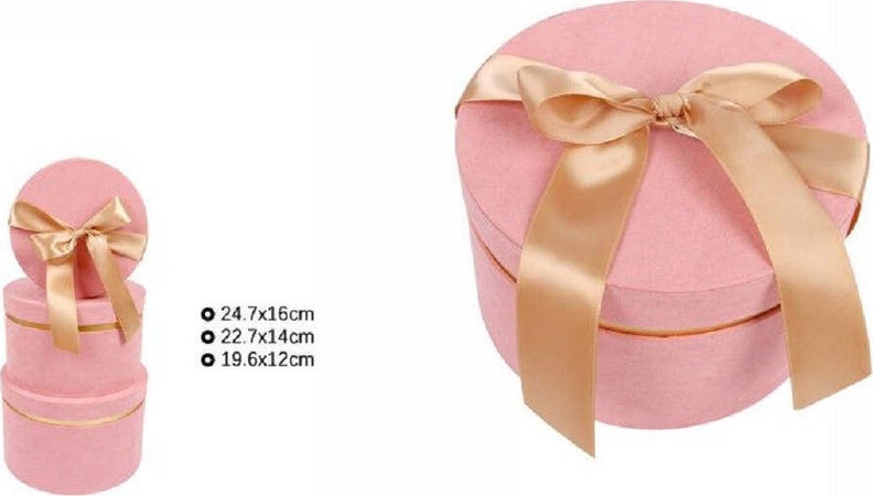 Set 3pz Scatole Scatola Box Per Regali Varie Misure Matrioska Rotonde Rosa 71941 Casa, arredamento e bricolage > Prodotti per Feste Trade Shop italia - Napoli, Commerciovirtuoso.it