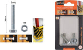 Set 3pz Vite Viti Per Esterno A Testa Esagonali 8 X 30 Mm Con Dadi Dado M8 90920 Fai da te/Ferramenta/Chiodi viti ed elementi di fissaggio/Viti/Viti a spalla Trade Shop italia - Napoli, Commerciovirtuoso.it