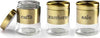 Set 3x Barattoli Da Cucina Tris Barattoli Da Cucina Utilissimi Caffe' Zucchero Sale Vaso in Vetro Con Coperchio per Condimenti Oro 750 Ml Made in Italy Casa e cucina/Contenitori e barattoli/Conservazione cibi/Barattoli e contenitori L’Orchidea - Siderno, Commerciovirtuoso.it