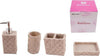 Set 4 Accessori Bagno Ss0007 In Ceramica Portasapone Porta Spazzolino Dispenser Casa e cucina/Bagno/Accessori per il bagno/Set di accessori per il bagno Trade Shop italia - Napoli, Commerciovirtuoso.it