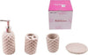 Set 4 Accessori Bagno Ss0009 In Ceramica Portasapone Porta Spazzolino Dispenser Casa e cucina/Bagno/Accessori per il bagno/Set di accessori per il bagno Trade Shop italia - Napoli, Commerciovirtuoso.it
