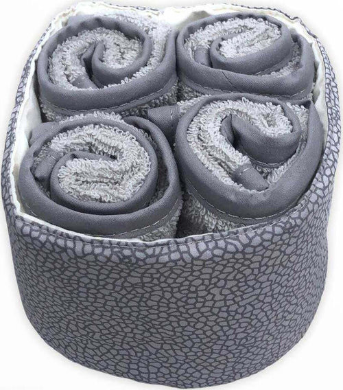 Set 4 Asciugamani Lavette Con Cestino 30x30 Cm 100% 450g Spugna Di Cotone per Bagno, Idea Regalo Casa e cucina/Bagno/Biancheria da bagno/Asciugamani/Set di asciugamani La Bottega del Risparmio - Bari, Commerciovirtuoso.it