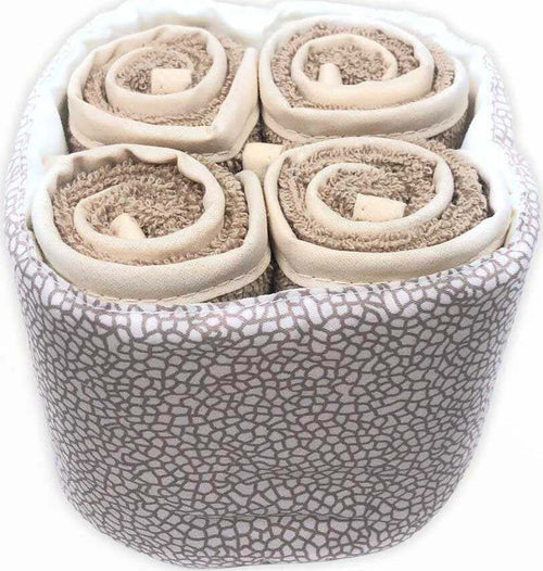 Set 4 Asciugamani Lavette Con Cestino 30x30 Cm 100% 450g Spugna Di Cotone per Bagno, Idea Regalo Casa e cucina/Bagno/Biancheria da bagno/Asciugamani/Set di asciugamani La Bottega del Risparmio - Bari, Commerciovirtuoso.it