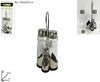 Set-4-Bottiglie-Menage-Per-Olio-Aceto-Sale-Pepe-Tappo-In-Vetro-Acciaio-Dosatore