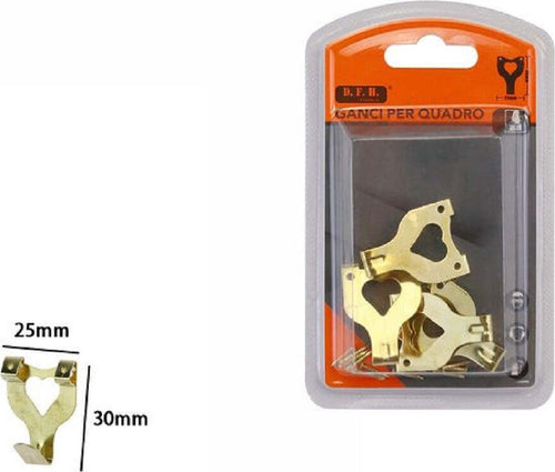 Set 4 Ganci Dorati Per Quadri Quadro Cornici Appendere Parete Cuore 30x25mm 07526 Casa, arredamento e bricolage > Accessori Casa > Cornici e Portafoto Trade Shop italia - Napoli, Commerciovirtuoso.it