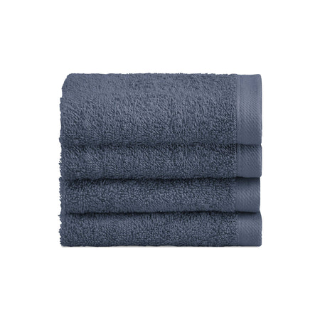 Biancoperla Set 4 Lavette in Spugna di Cotone Tinta Unita - Perla