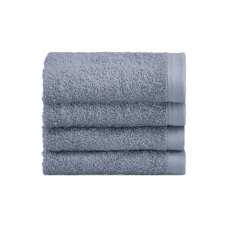 Biancoperla Set 4 Lavette in Spugna di Cotone Tinta Unita - Perla