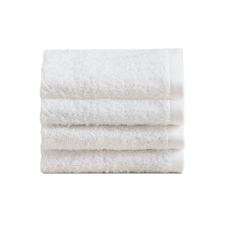 Biancoperla Set 4 Lavette in Spugna di Cotone Tinta Unita - Perla