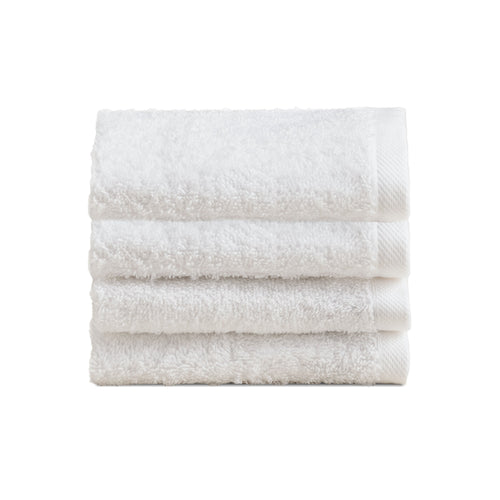 Biancoperla Set 4 Lavette in Spugna di Cotone Tinta Unita - Perla