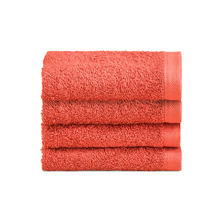 Biancoperla Set 4 Lavette in Spugna di Cotone Tinta Unita - Perla