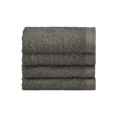 Biancoperla Set 4 Lavette in Spugna di Cotone Tinta Unita - Perla