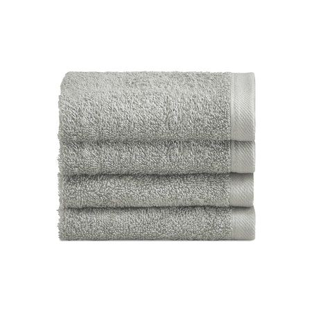 Biancoperla Set 4 Lavette in Spugna di Cotone Tinta Unita - Perla