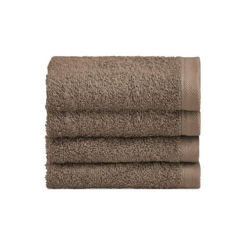 Biancoperla Set 4 Lavette in Spugna di Cotone Tinta Unita - Perla