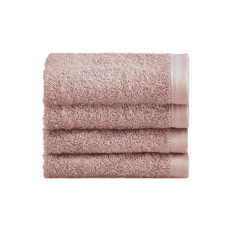 Biancoperla Set 4 Lavette in Spugna di Cotone Tinta Unita - Perla