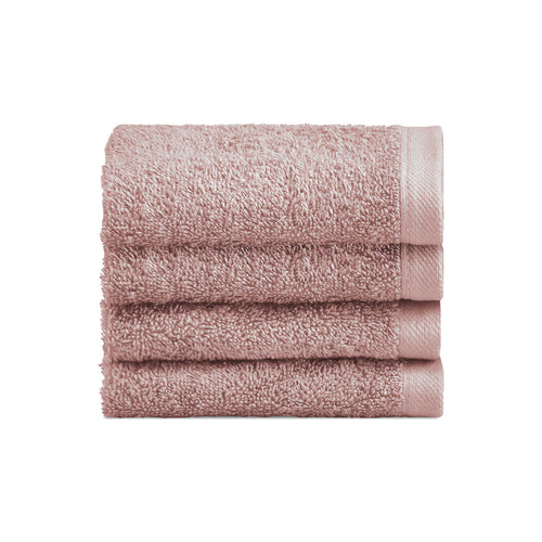 Biancoperla Set 4 Lavette in Spugna di Cotone Tinta Unita - Perla