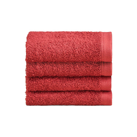 Biancoperla Set 4 Lavette in Spugna di Cotone Tinta Unita - Perla