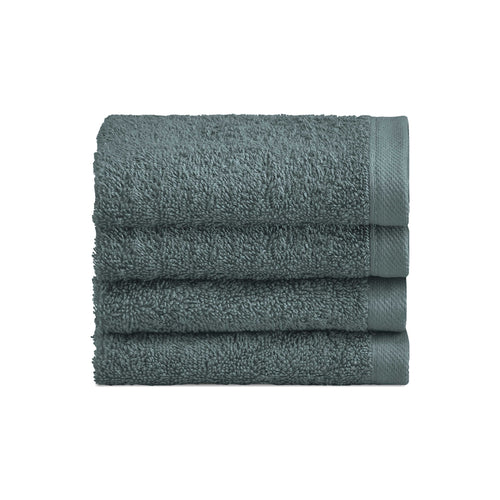 Biancoperla Set 4 Lavette in Spugna di Cotone Tinta Unita - Perla