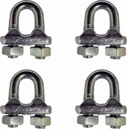 Set-4-Morsetti-Morsetto-Ferma-Serra-Fune-10mm-In-Acciaio-Inossidabile-Ferramenta