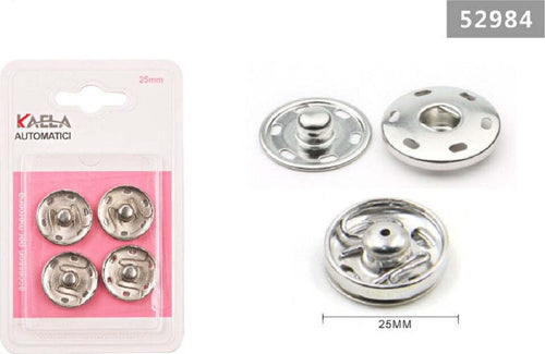 Set 4 Paia Di Bottoni Automatici A Pressione Ø 25 Mm Accessori Per Cucito 52984 Casa e cucina/Hobby creativi/Cucito/Articoli di merceria/Bottoni automatici Trade Shop italia - Napoli, Commerciovirtuoso.it