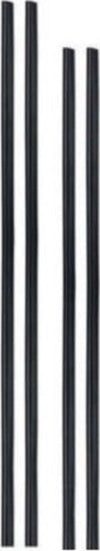 Set-4-Paracolpi-Striscia-Profilo-Portiera-Auto-Tuning-Neri-88cm-68cm
