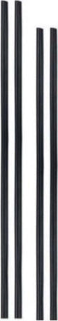 Set-4-Paracolpi-Striscia-Profilo-Portiera-Auto-Tuning-Neri-88cm-68cm