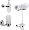 Set 4 Pezzi Accessori da Bagno Narciso 010 Ottone Cromato Casa e cucina/Bagno/Accessori per il bagno/Dosatori e porta accessori/Dosatori per sapone liquido Ogomondo - Martina Franca, Commerciovirtuoso.it