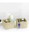 Set 4 Pezzi Contenitori Beige Scatola In Tessuto Organizer Porta Oggetti 79063