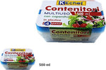Set 4 Pezzi Contenitori Multiuso Con Coperchio In Plastica 500ml Cucina Casa, arredamento e bricolage > Cucina > Barattoli e Contenitori Trade Shop italia - Napoli, Commerciovirtuoso.it