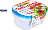 Set 4 Pezzi Contenitori Multiuso Ovale Con Coperchio In Plastica 750ml Cucina Casa, arredamento e bricolage > Cucina > Barattoli e Contenitori Trade Shop italia - Napoli, Commerciovirtuoso.it