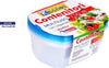 Set-4-Pezzi-Contenitori-Multiuso-Ovale-Con-Coperchio-In-Plastica-750ml-Cucina