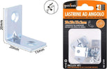 Set 4 Pezzi Lastrine Lastrina Ad Angolo?20x20x15x2mm Con Viti Per Mobili 57109 Fai da te/Ferramenta/Chiodi viti ed elementi di fissaggio/Staffa Trade Shop italia - Napoli, Commerciovirtuoso.it