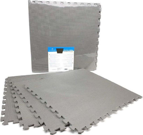Set 4 Pezzi Piastrella Eva Colore Grigio 60x60 Cm Tappeto Puzzle Multiuso 194702 Casa e cucina/Tessili per la casa/Tappeti e tappetini/Scendiletto Trade Shop italia - Napoli, Commerciovirtuoso.it