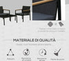 Set-4-Pezzi-Salotto-da-Esterni-con-2-Sedie,-Divano-e-Tavolino-Mobili-da-Giardino-in-Rattan-e-Acciaio-Nero-860-092