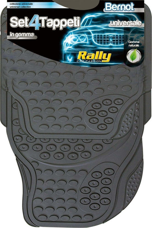 SET 4 PEZZI TAPPETI PER AUTO IN GOMMA NATURALE UNIVERSALE RITAGLIABILE Auto e Moto/Accessori per auto/Tappetini per auto/Tappetini antiscivolo Trade Shop italia - Napoli, Commerciovirtuoso.it