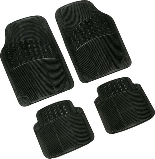 SET 4 PEZZI TAPPETI PER AUTO TAPPETINI UNIVERSALI IN GOMMA SINTETICA PVC NERO Auto e Moto/Accessori per auto/Tappetini per auto/Tappetini antiscivolo Trade Shop italia - Napoli, Commerciovirtuoso.it