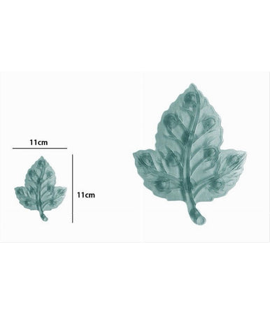 Set 4 Pezzi Tappetini Antiscivolo Foglia Per Doccia Vasca Con Ventosa Verde 69972