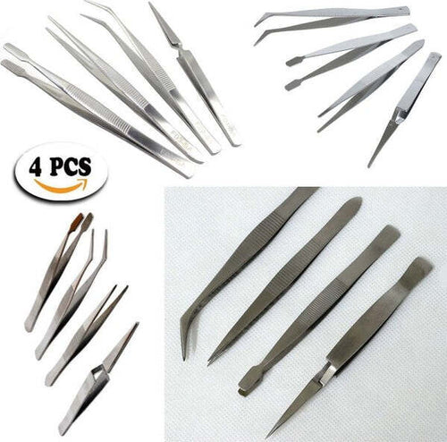 Set 4 Pinzette In Accaio Inossidabile Per Sopraciglie Sopra Ciglie Mackup Beauty Bellezza/Accessori e strumenti di bellezza/Strumenti e accessori per trucco/Pinzette Trade Shop italia - Napoli, Commerciovirtuoso.it