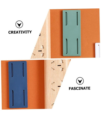 Set 4 Portaprese Porta Presa A Parete Supporto Senza Punzonatura Per Ciabatta