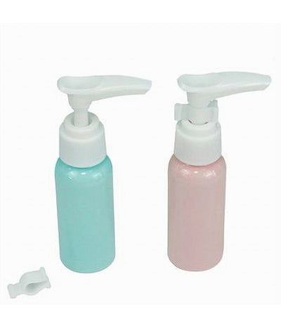 Set 4 Pz Bottiglia Da Viaggio Flacone Vuoto 35ml Con Erogatore Per Lozione 79376