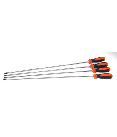 Set 4 Pz Cacciaviti Torx Extra Lunghi Con Punta Magnetica 600 Mm T20 T25 T30 T40