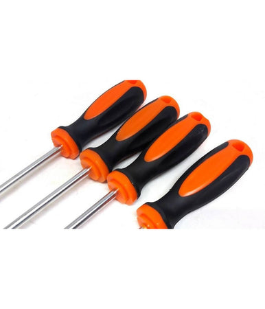 Set 4 Pz Cacciaviti Torx Extra Lunghi Con Punta Magnetica 600 Mm T20 T25 T30 T40