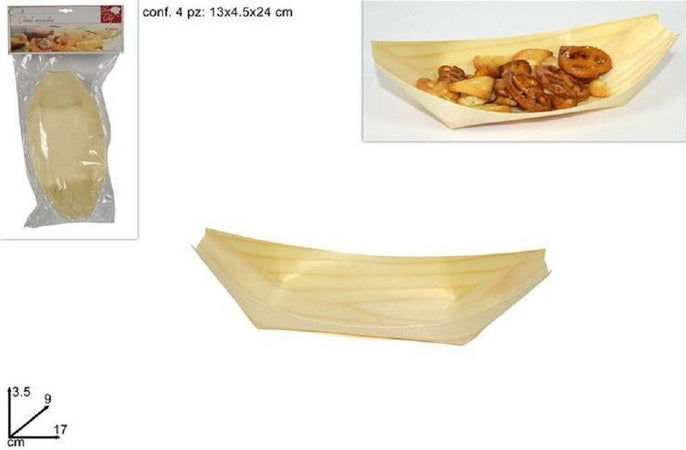 Set 4 Pz Ciotole Piroghe Barchette 17 Cm Buffet Finger Food Ciotola Stuzzichini Casa, arredamento e bricolage > Cucina > Monouso Trade Shop italia - Napoli, Commerciovirtuoso.it