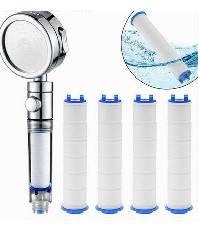 Set 4 Pz Filtro Ricambio Per Doccetta Soffione Doccia Depura Acqua Bagno 87517