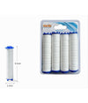 Set 4 Pz Filtro Ricambio Per Doccetta Soffione Doccia Depura Acqua Bagno 87517